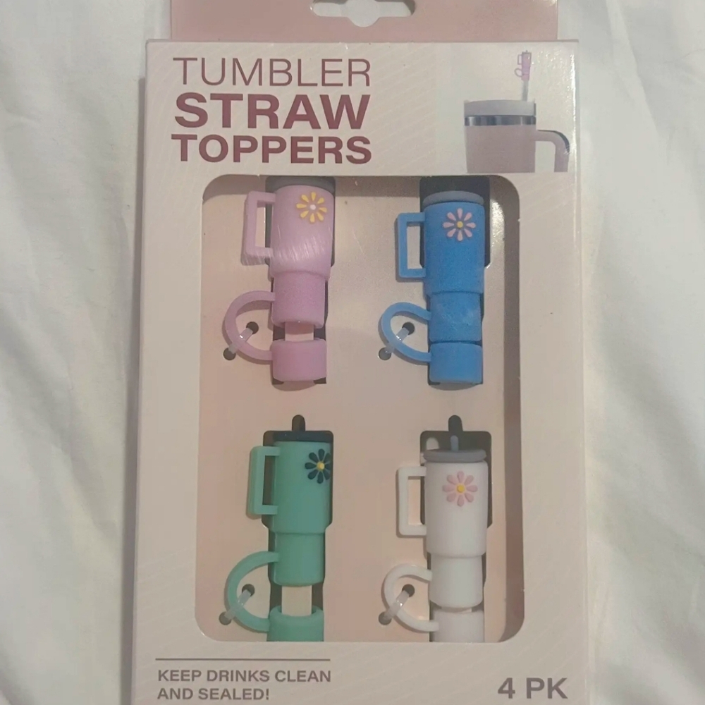 Evriholder Tumbler Straw Toppers 4 pk NEW